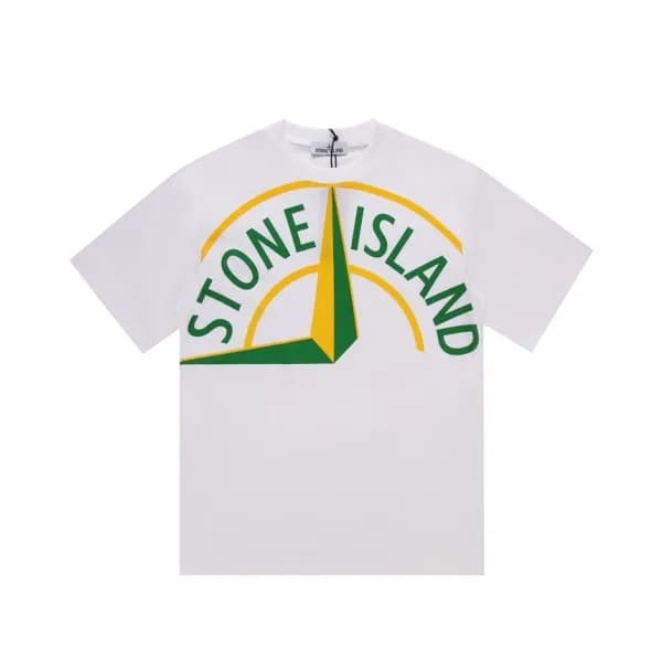 스톤아일랜드 남성 화이트 크루넥 반팔티 - Stone Island Mens White Ts… - 1