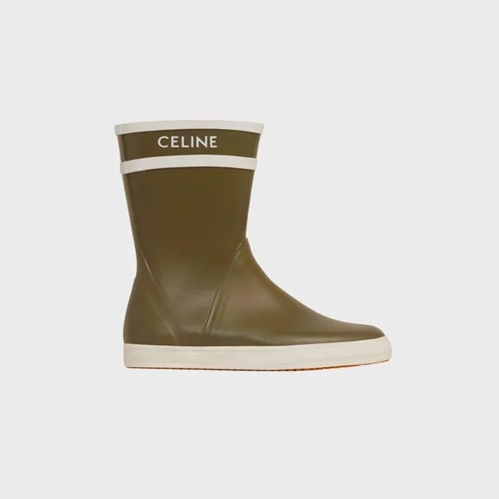 셀린느 여성 플랫 하프 레인부츠 카키 【매장100만원대】 - Celine Womens Kh… - 1