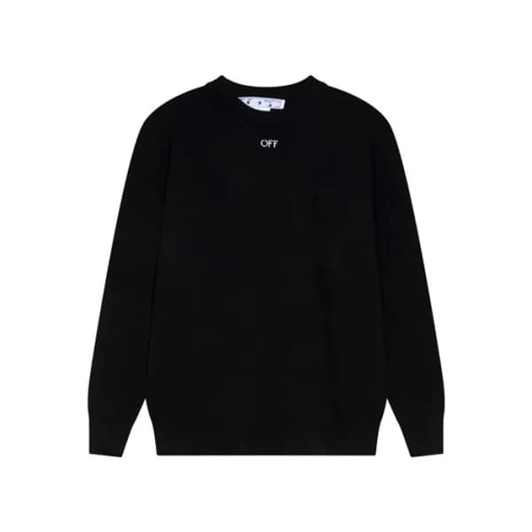 오프화이트 남성 블랙 니트 - Off-white Mens Black Knits - of76… - 1