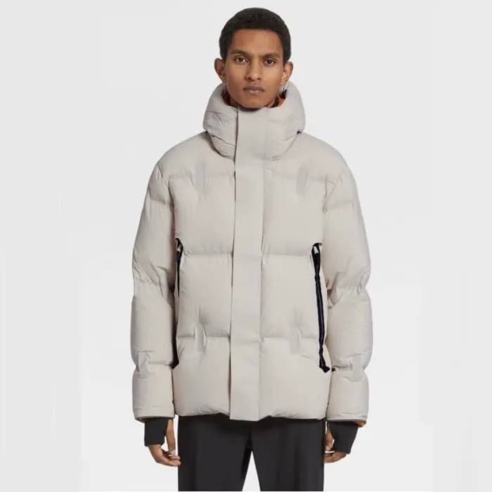 에르메네질도 제냐 남성 구스다운 화이트 패딩 - Ermenegildo Zegna Mens … - 1