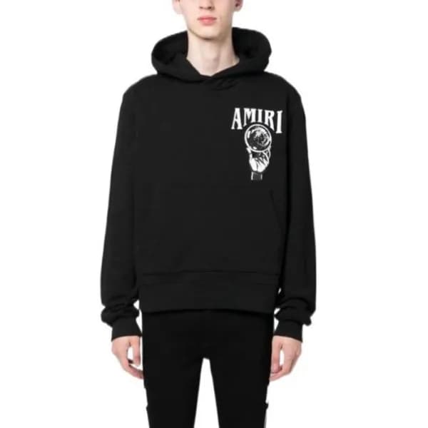 아미리 남성 블랙 후드티 - Amiri Mens Black Hoodie - amc125x - 1