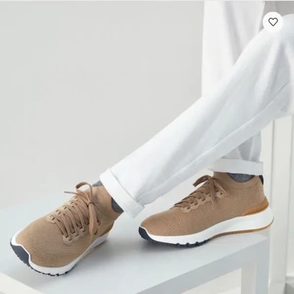 브루넬로쿠치넬리 남성 베이지 스니커즈 - Brunello Cucinelli Mens Bei… - 1
