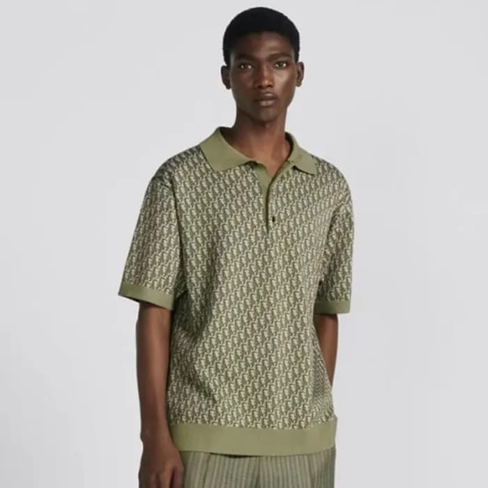 디올 남성 카키 폴로 반팔티 - Dior Mens Khaki Tshirts - dic294… - 1