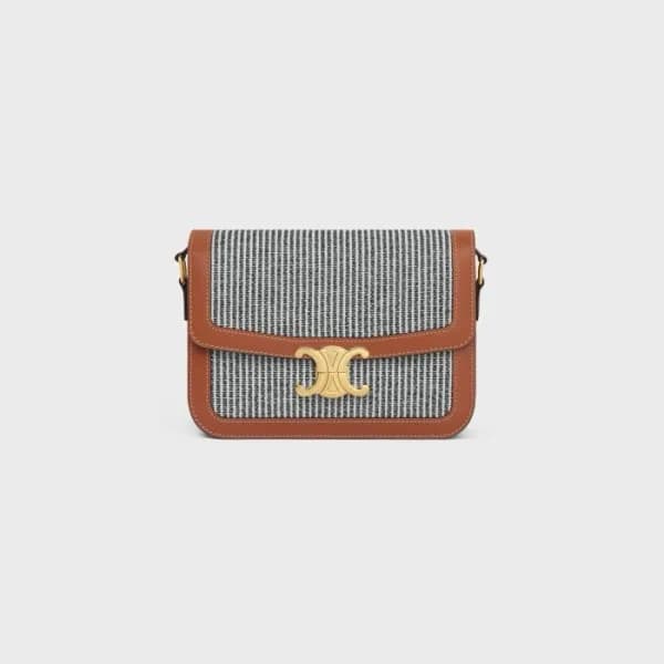 셀린느 여성 블랙 트리오페 트리옹프 틴 - Celine Womens Triomphe Bag… - 1