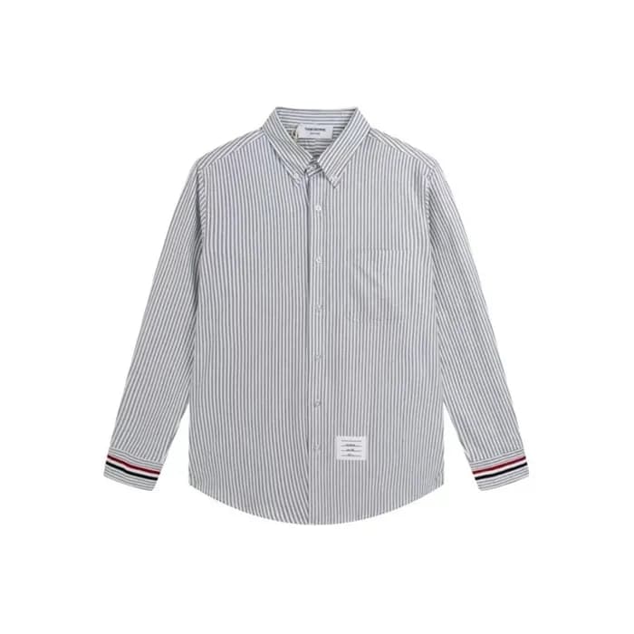 톰브라운 남성 그레이 셔츠 - Thom Browne Mens Gray Tshirts - t… - 1