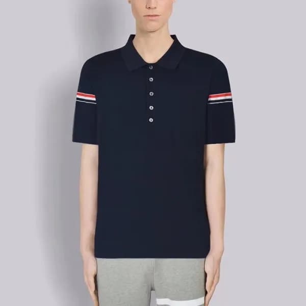 톰브라운 남성 폴로 반팔티 - Thom Browne Mens Polo Tshirts - t… - 1