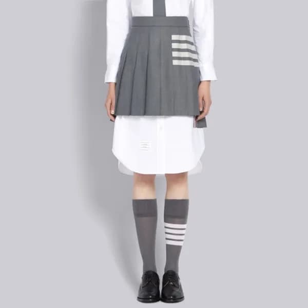 톰브라운 여성 그레이 스커트 - Thom Browne Womens Gray Skirts -… - 1
