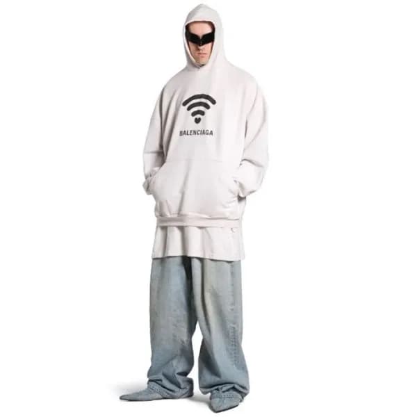 발렌시아가 남성 오버핏 후드티 - Balenciaga Mens Over Size Hoodi… - 1