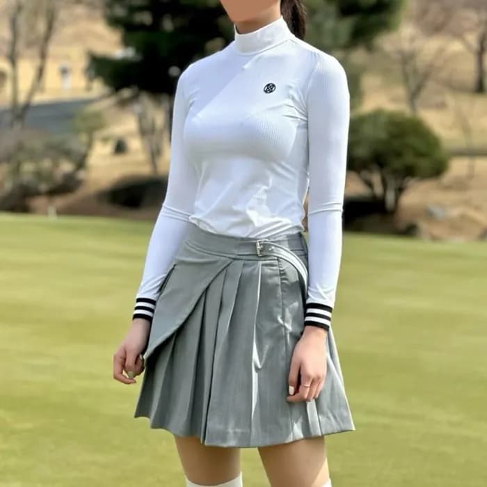 [G/FORE] 지포어 여성 페더웨이트 모크 티셔츠 - gol1334x - 1