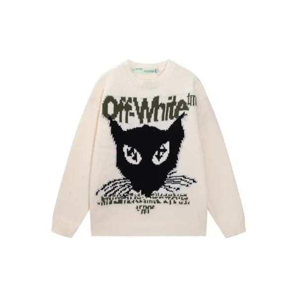 오프화이트 남성 라운드 니트 - Off-white Mens Round Knitwear - … - 1