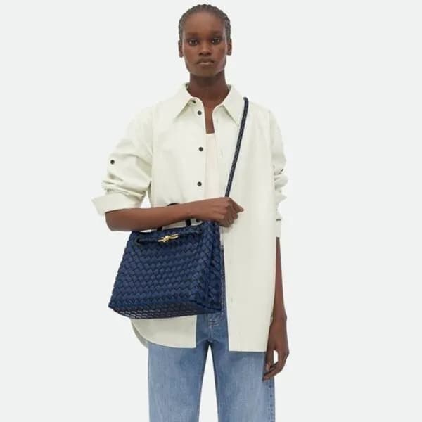 보테가베네타 여성 버건디 안디아모 - Bottega Veneta Womens Andiamo… - 1