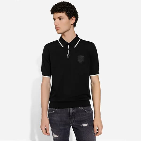 돌체앤가바나 남성 폴로 반팔 티셔츠 - Dolce&Gabbana Mens Polo Tshi… - 1