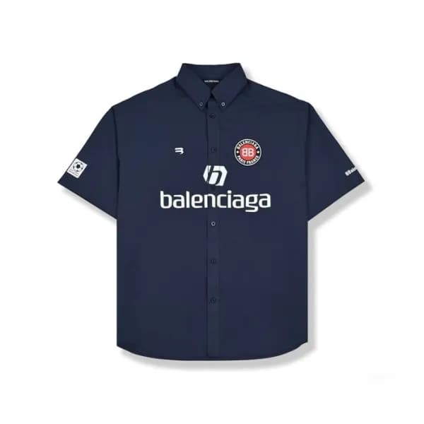 발렌시아가 남성 반팔 셔츠 - Balenciaga Mens Basic Shirts - ba… - 1