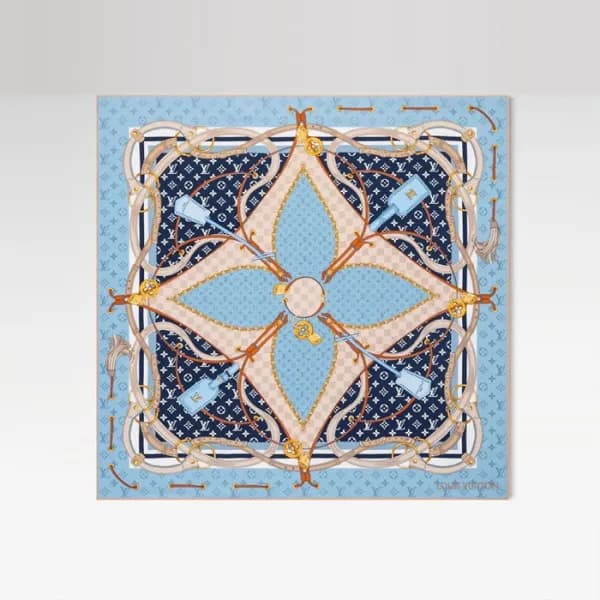 루이비통 여성 실크 스카프 - Louis vuitton Womens Silk Scarf -… - 1