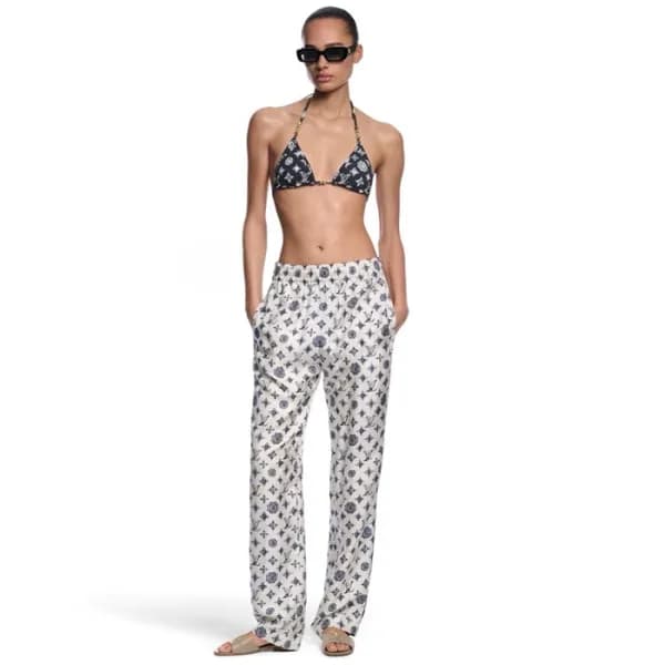 루이비통 여성 실크 팬츠 - Louis vuitton Womens Silk Pants - … - 1