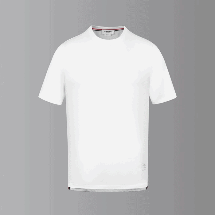 톰브라운 남성 라운드 반팔티 - Thom Browne Mens Round Tshirts -… - 1