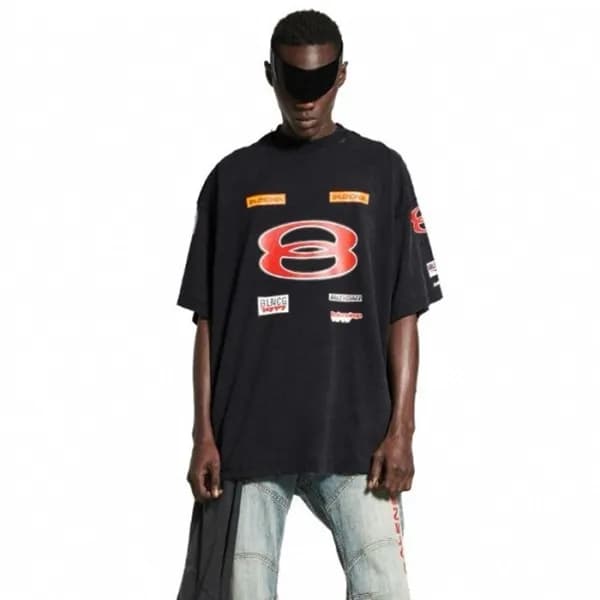 발렌시아가 남성 라운드 반팔 티셔츠 - Balenciaga Mens Round Tshirt… - 1