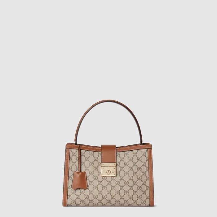 구찌 여성 패들락 라지 탑 핸들백 - Gucci Womens Padlock Large To… - 1