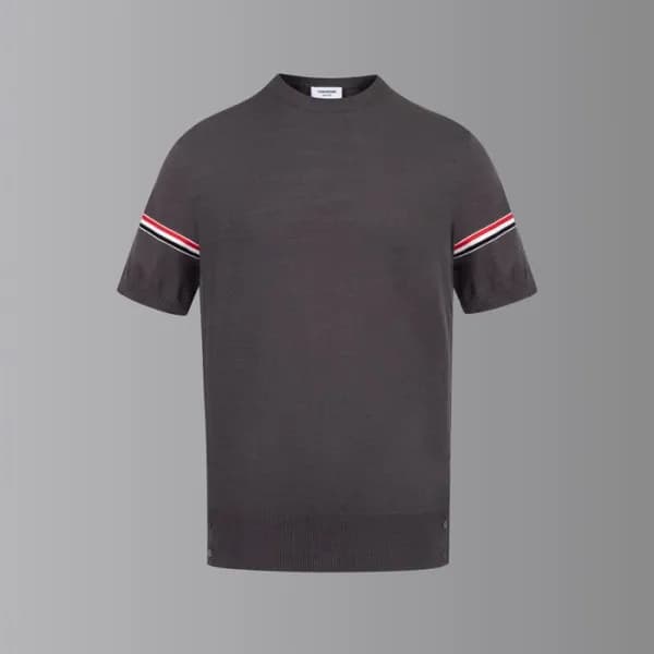 톰브라운 남성 라운드 반팔티 - Thom Browne Mens Round Tshirts -… - 1