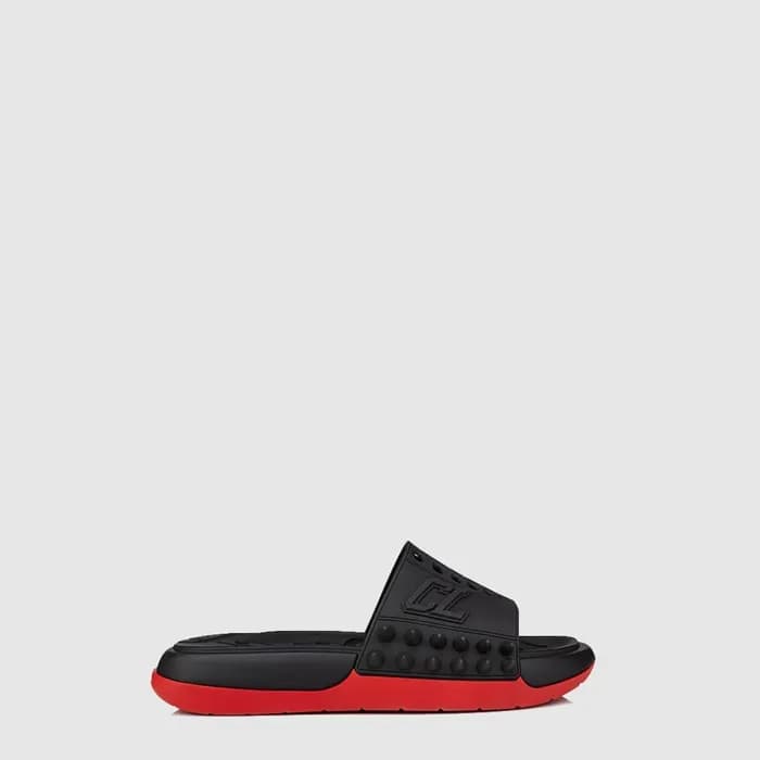 크리스찬 루부탱 남성 스파이크 슬라이드 - Christian Loubutin Mens Sp… - 1