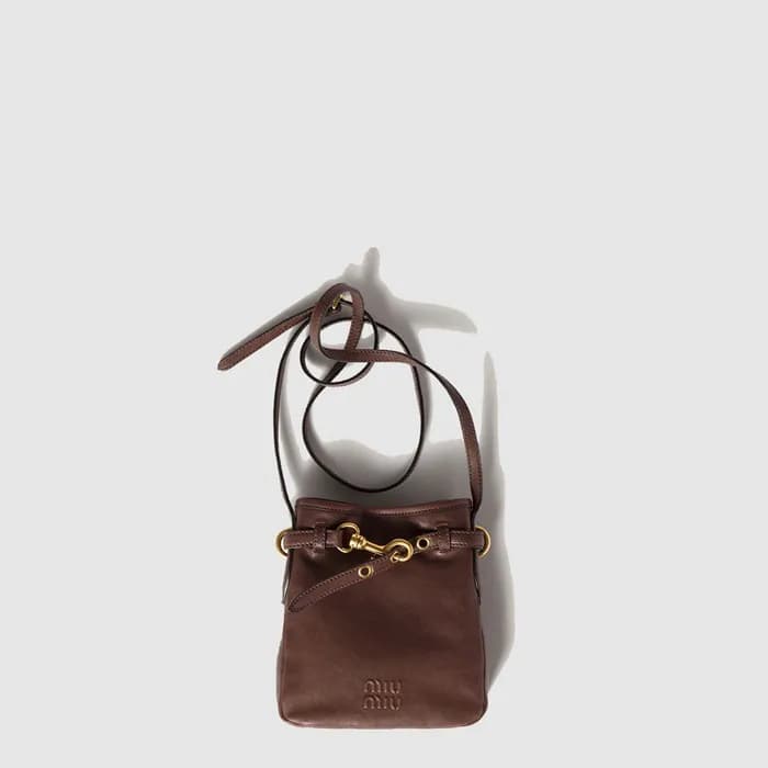 미우미우 여성 나파 가죽 파우치 - MiuMiu Womens Nappa Leather Po… - 1