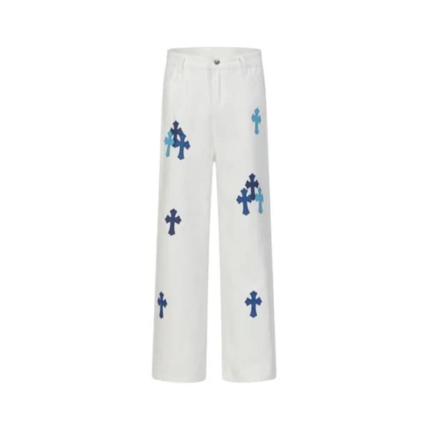 크롬하츠 남성 클래식 청바지 - Chrom Hearts Mens Classic Jeans … - 1