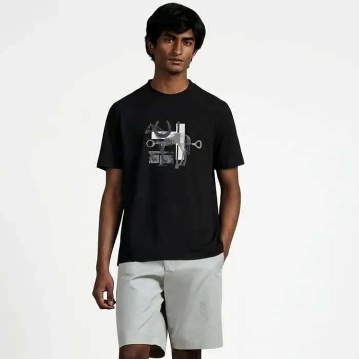 에르메스 남성 라운드 반팔티 - Hermes Mens Round Tshirt - hec13… - 1