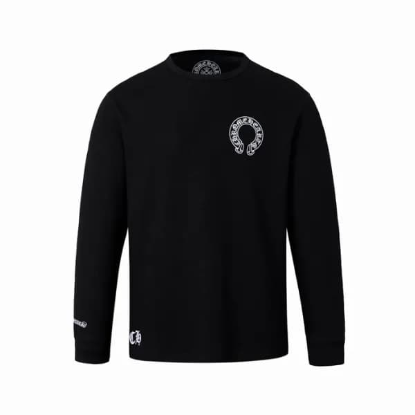 크롬하츠 남성 라운드 긴팔티 - Chrome Hearts Mens Round Tshirt … - 1