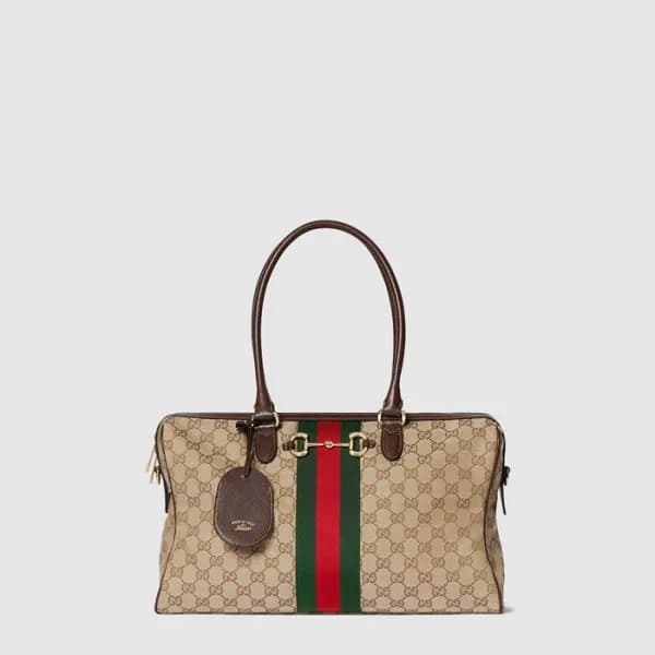구찌 여성 보르세토 라지 보스턴백 - Gucci Womens Borsetto Large B… - 1
