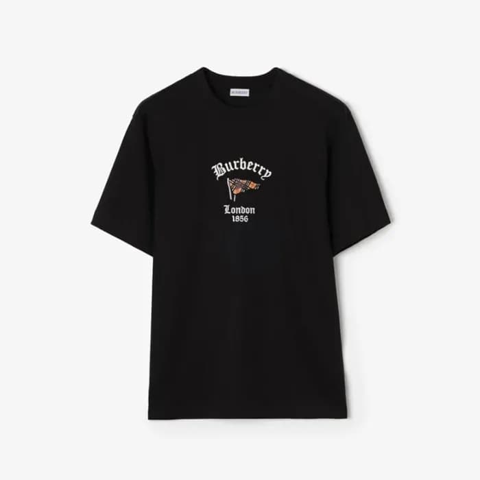 버버리 남성 라운드 반팔 티셔츠 - Burberry Mens Round Tshirt - b… - 1