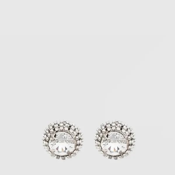 미우미우 여성 크리스탈 클립온 이어링 - Miumiu Womens Crystal Clip … - 1