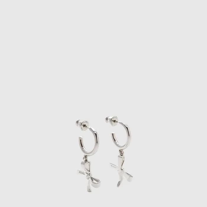 펜디 여성 리본 펜던트 이어링 - Fendi Womens Ribbon Pendant Earring - acc10157x - 1