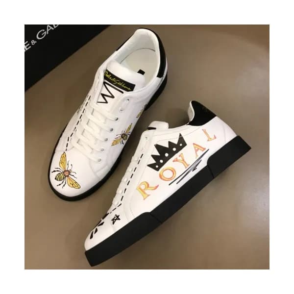 DOLCE&GABBANA 2018 LEATHER SKEAKERS - 돌체앤가바나 레더 스니… - 1