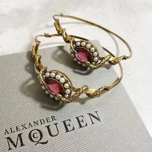 Alexander Mcqueen Rose Gold Earring - 알렉산더 맥퀸 여성용 … - 1