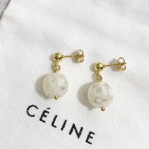 CELINE Yellow Gold Earring - 셀리느 여성용 18k도금 옐로우 골드 … - 1