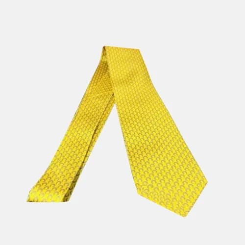 HERMES MENS NECKTIE YELLOW - 에르메스 남성용 넥타이 옐로우 - 1