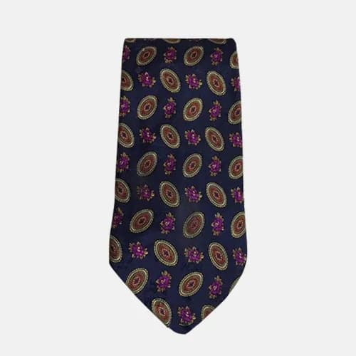 MCM MENS NECKTIE NAVY - 엠씨엠 남성용 넥타이 네이비 - 1