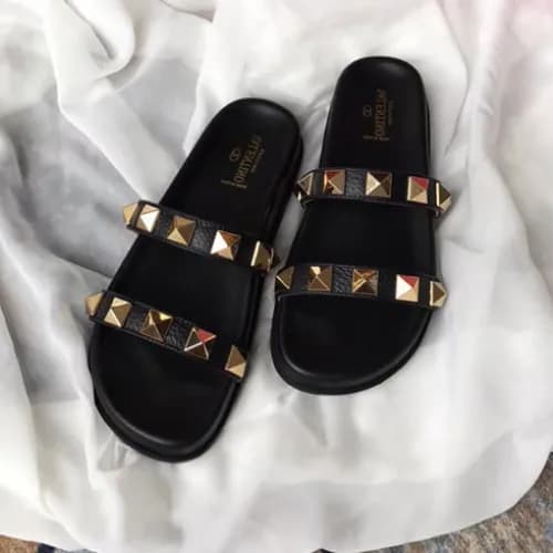Valentino 2018 Rockstud Untitled Slipper - 발렌티노 락스… - 1