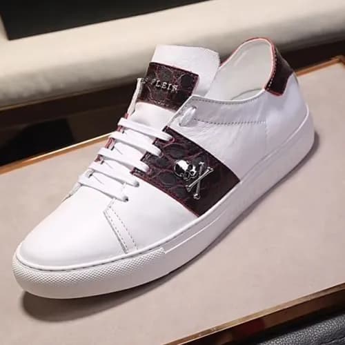 Philipp plein 2018 Mens Scul Steel Logo Sneakers -… - 1