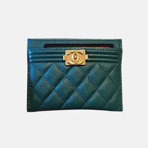 Chanel 2018 Ladies Boy Cavier Card Purse - 샤넬 여성 신… - 1