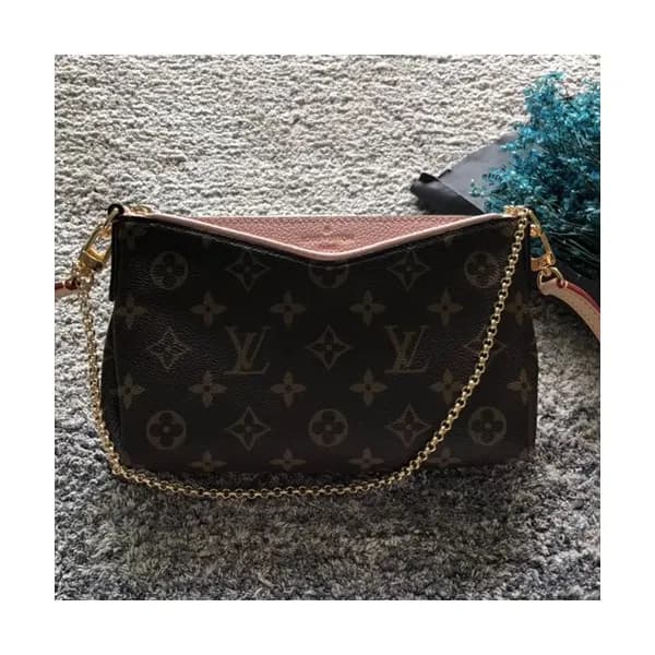 Louis Vuitton Pallas Clutch Shoulder Bag,23cm - 루이… - 1