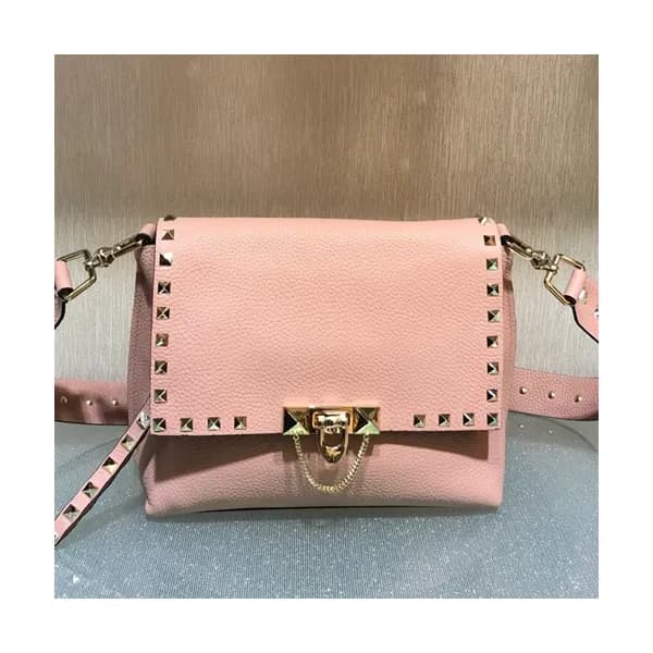 Valentino 2019 Leather Rockstud Shoudler Bag,23CM … - 1