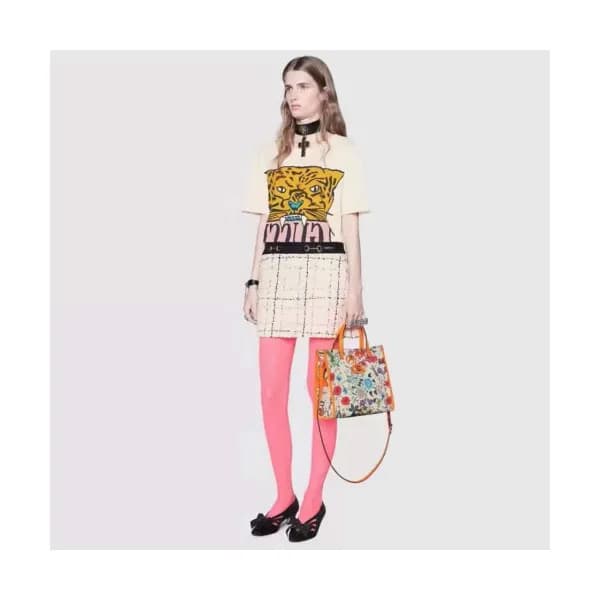 [트렌디]Gucci 2019 Womens Printing Tiger Logo Slim Fi… - 1
