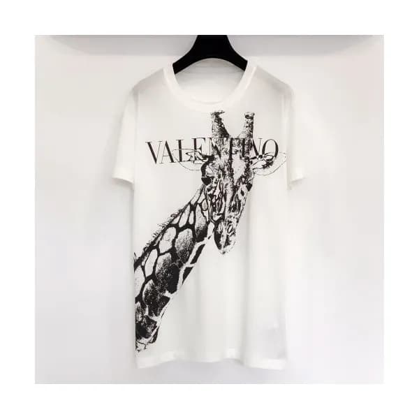 Valentino 2019 Mm/Wm Print Logo Casual Cotton Shor… - 1