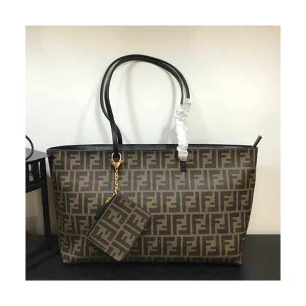[실용성 200%]Fendi 2019 PVC Tote Shopper Bag,39CM - 펜… - 1