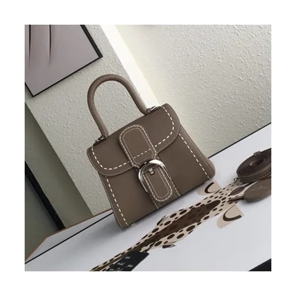 Delvaux 2019 Leather Tote Shoulder Bag,20CM - 델보 2… - 1