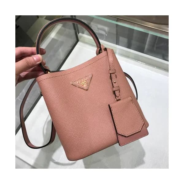 Prada 2019 Double Small Saffiano Tote Shoulder Bag… - 1