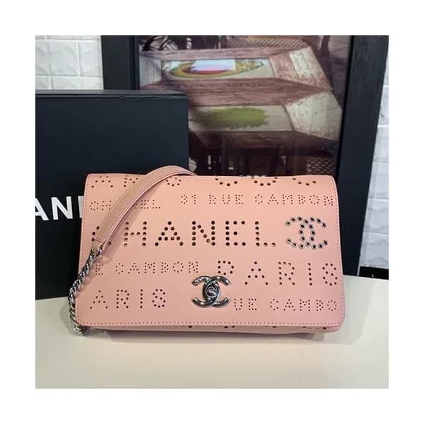 Chanel 2019 Leather Chain Shoulder Cross Bag ,22C… - 1
