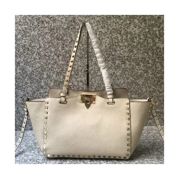 Valentino 2019 Leather Tote Shoulder Shopper Bag,2… - 1