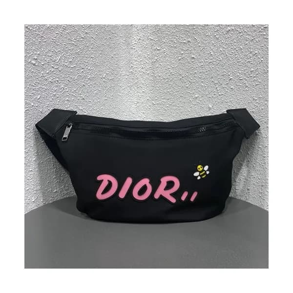 Dior x Kaws 2019 Canvas & Leather Belt Bag,23cm - … - 1